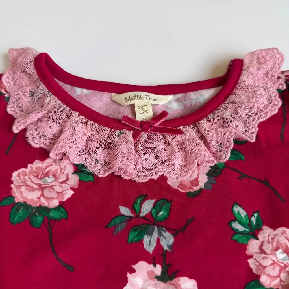 Matilda Jane Rosebud Lap Dress & Big Ruffles Pants Girls 6 - Picture 7 of 14